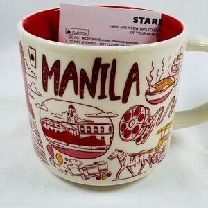 Manila Starbucks Been There Series Mug 14oz Across the Globe Collection NIB